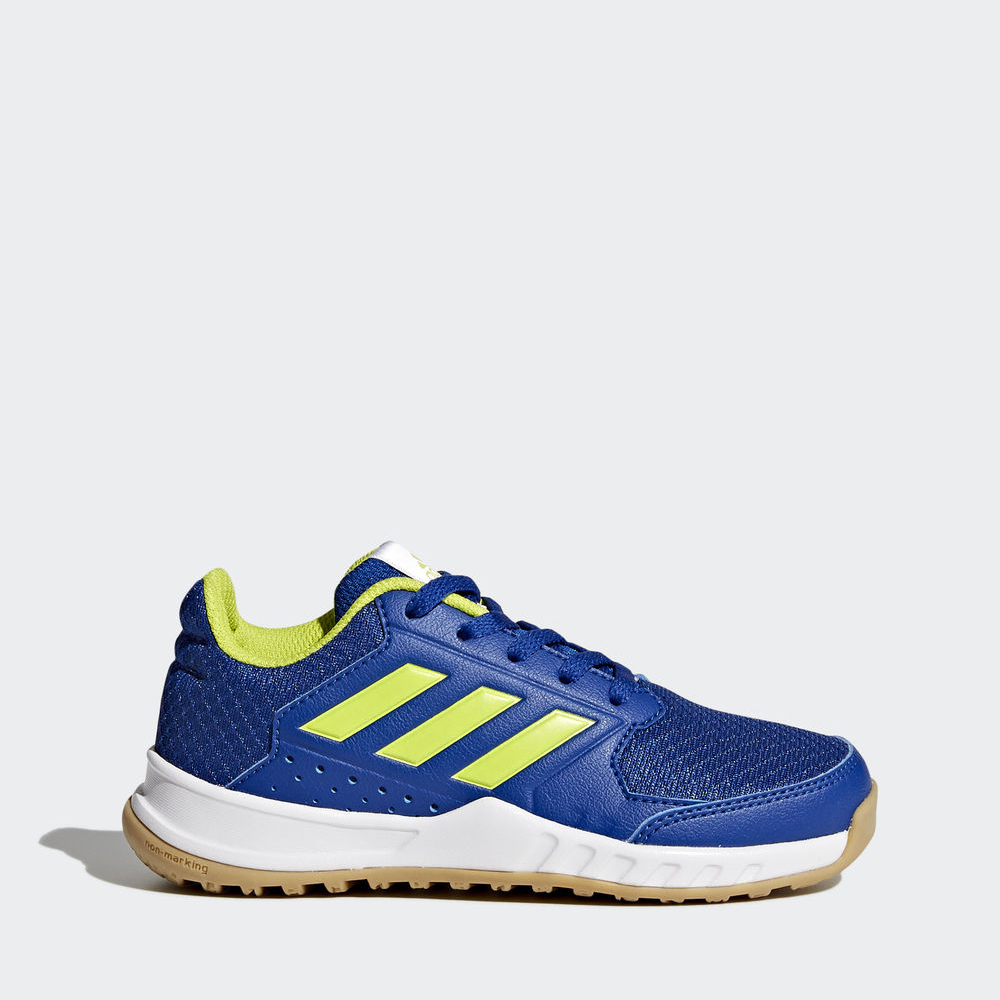 Adidas Fortagym - αθλητικα παπουτσια για αγορια - Μπλε Ρουά/Κίτρινα/Ασπρα,Μέγεθος: EU 27 – 39 1/3 (4